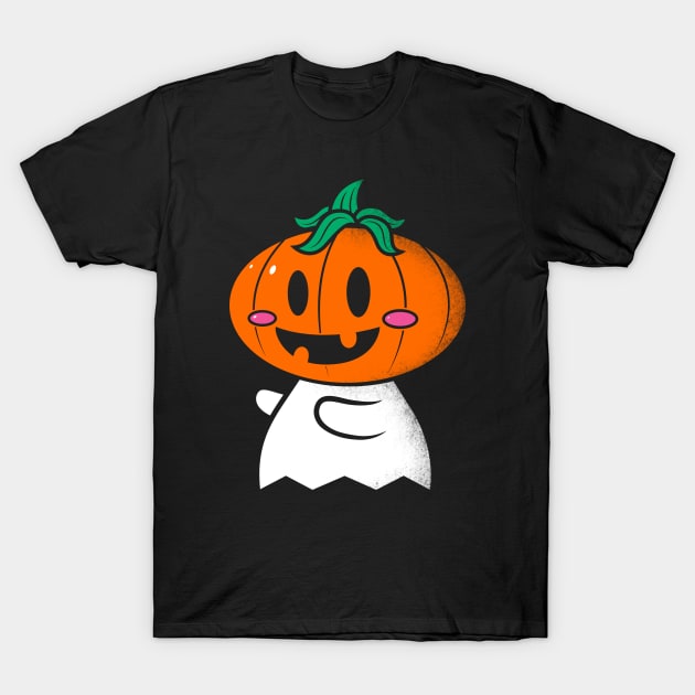 Pumpkin Head Ghost T-Shirt by krisren28